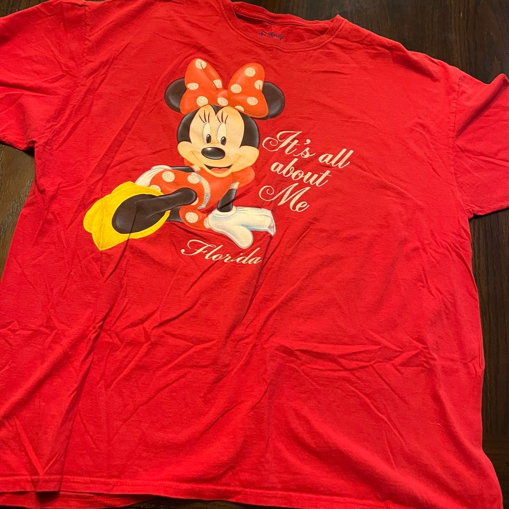 Disney Minnie Mouse “It’s All About Me” Florida Red T‑Shirt Women’s 2X